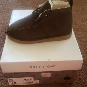Sun + Stone Kids Olive Boots